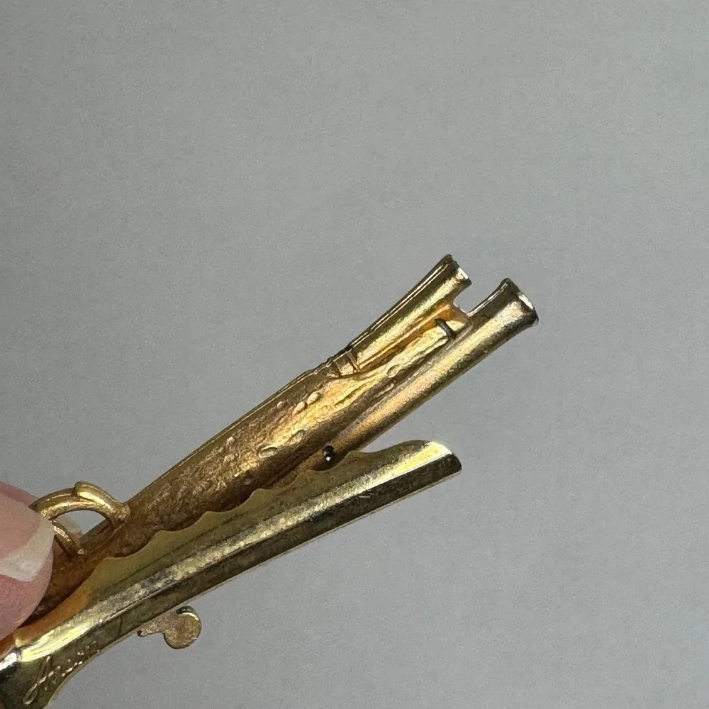 Vintage Avon Tie Clip Gold-Tone Enamel Jewelry Weapon